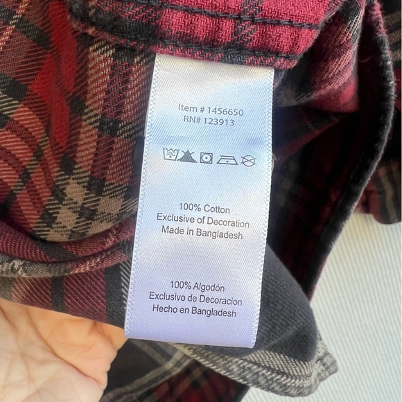 Jachs Heritage 100% Cotton Flannel Button Front Plaid Shirt Men’s Size XXL 2XL - Picture 7 of 13